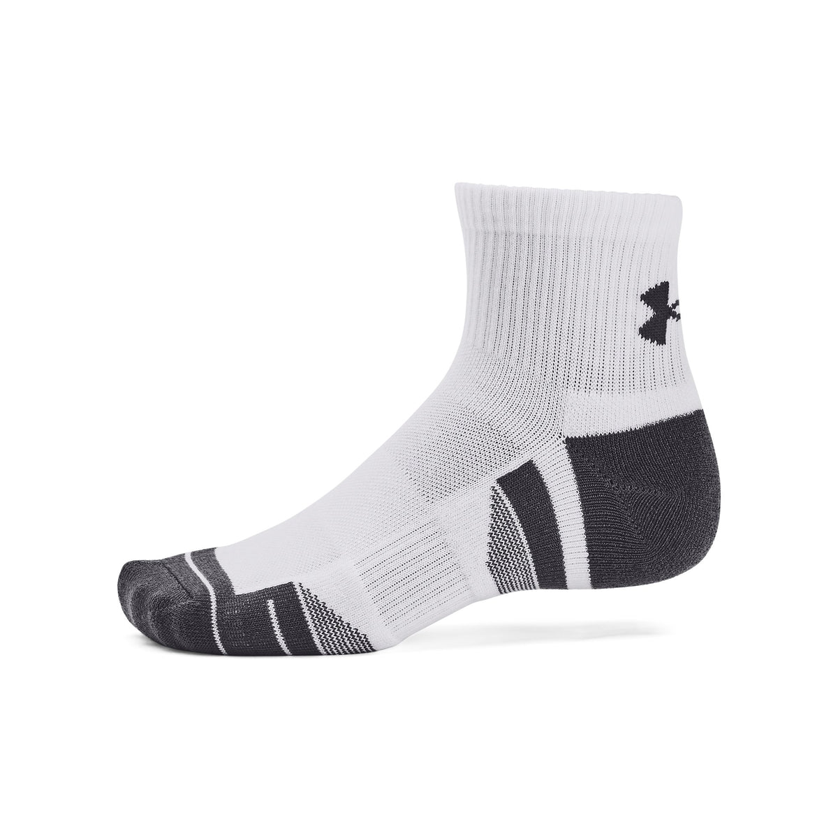 UA Performance Tech 3pk Qtr - לבן / לבן / אפור פחם - 100