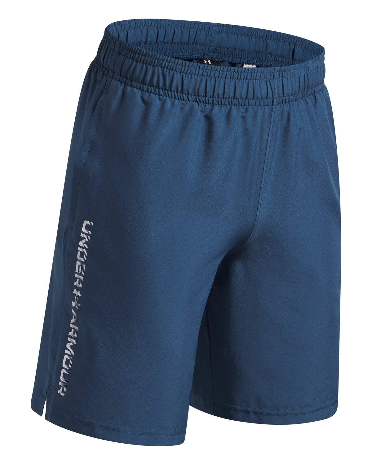 UA Tech Woven Wordmark Short - כחול / לבן - 498