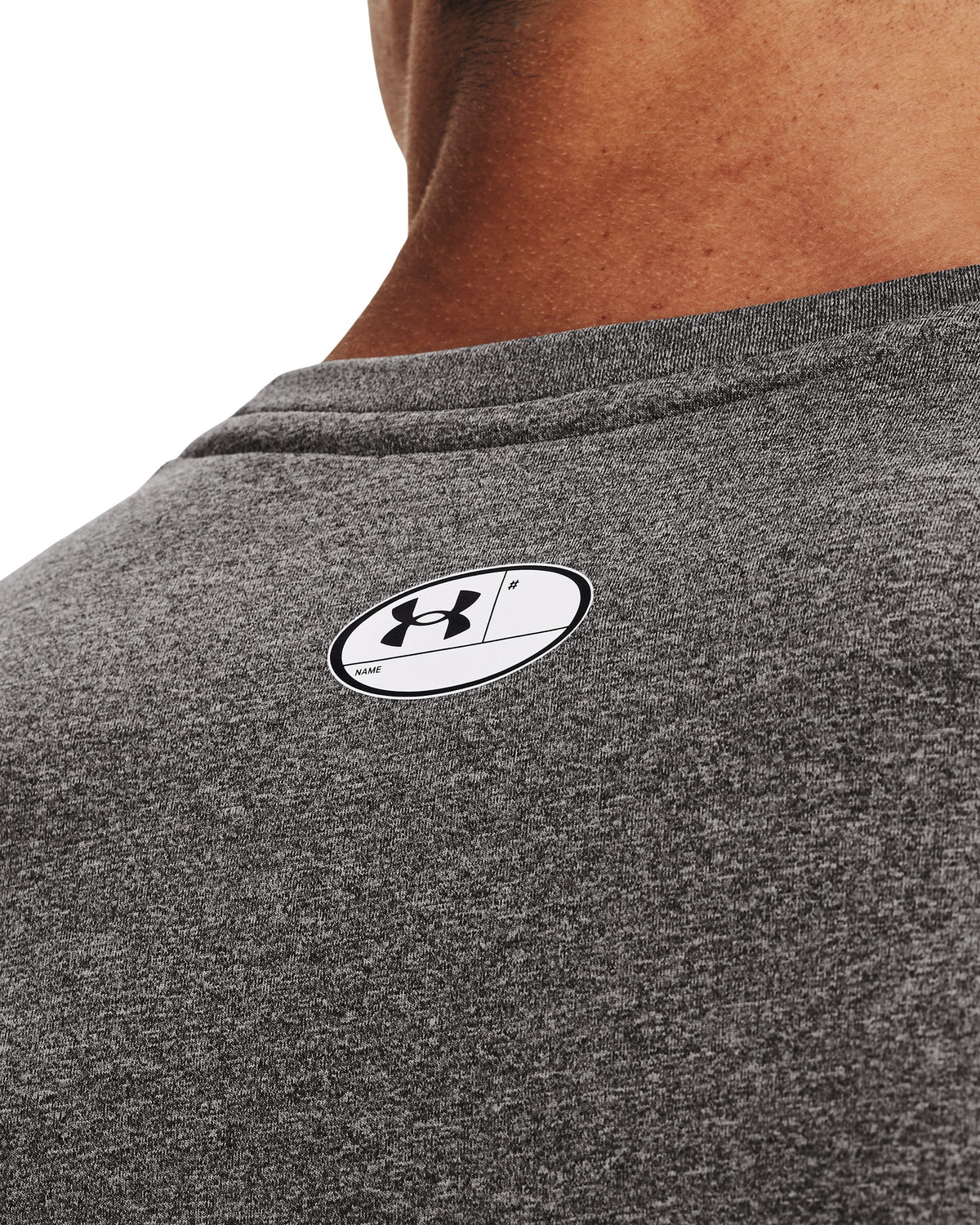 UA CG Armour Crew - Charcoal Light Heather / Black - 020