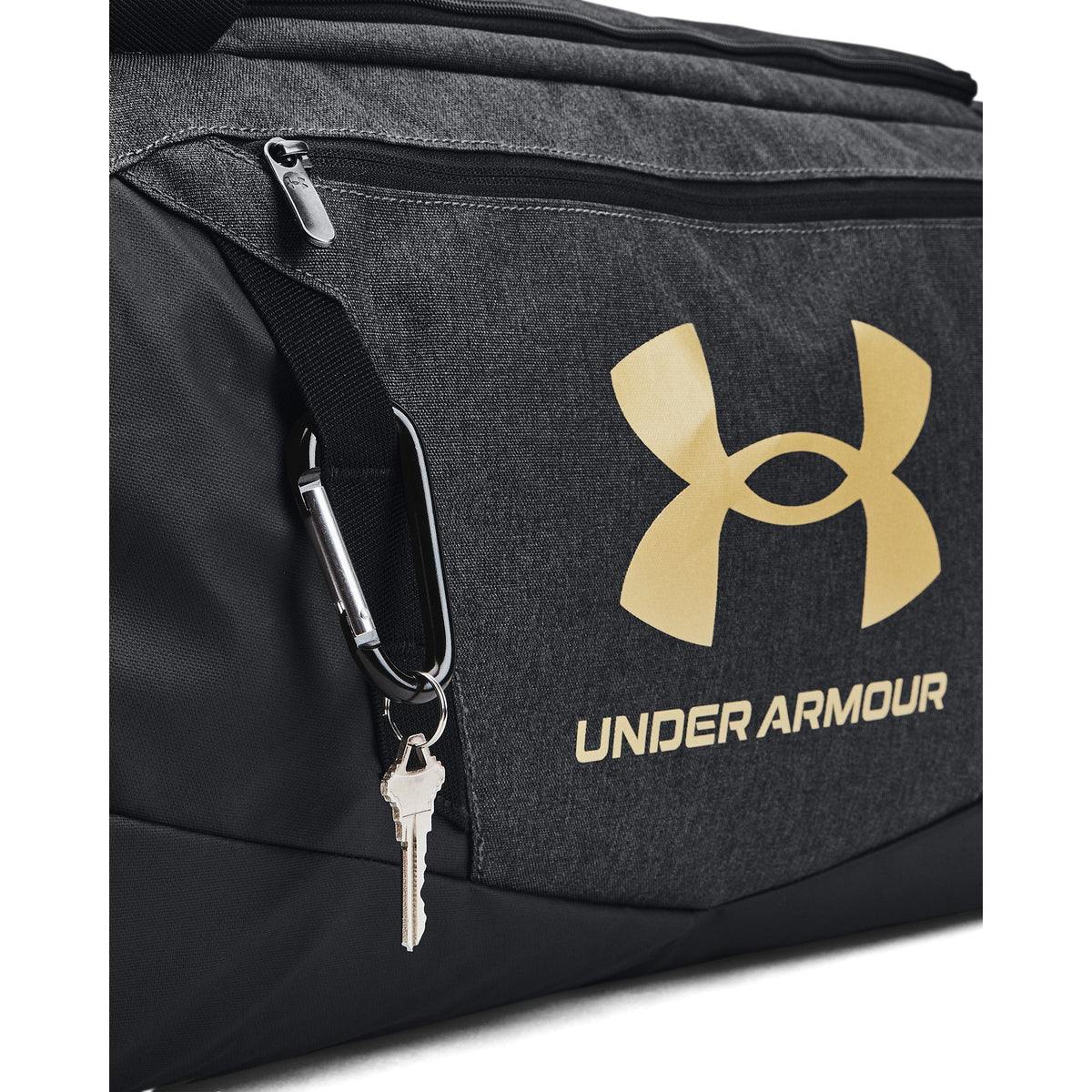 UA Undeniable 5.0 Duffle MD - שחור מלאנז' / שחור / זהב מטאלי - 002
