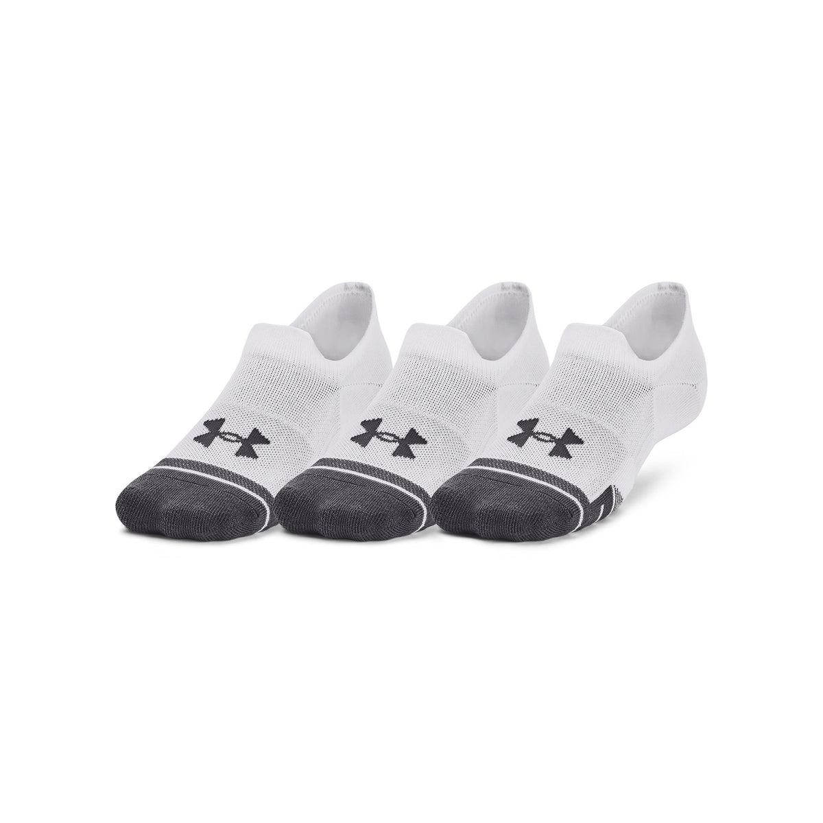 UA Performance Tech 3pk ULT - לבן / לבן / אפור פחם - 100