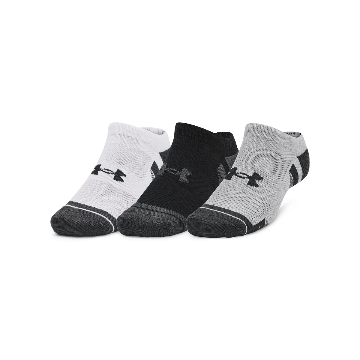 UA Performance Tech 3pk NS - Mod Gray / White / Jet Gray - 011