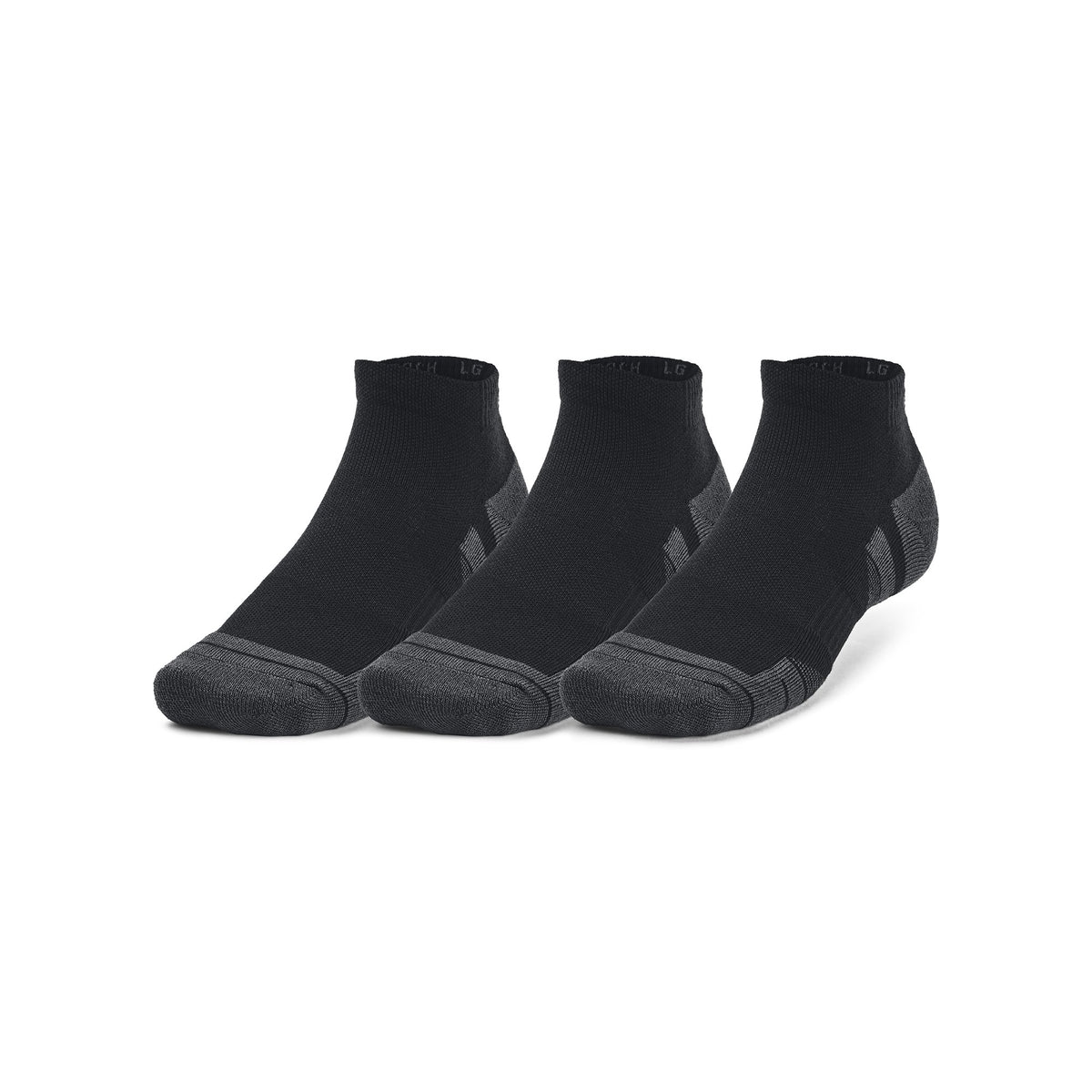 UA Performance Tech 3pk Low - Black / Jet Gray - 001