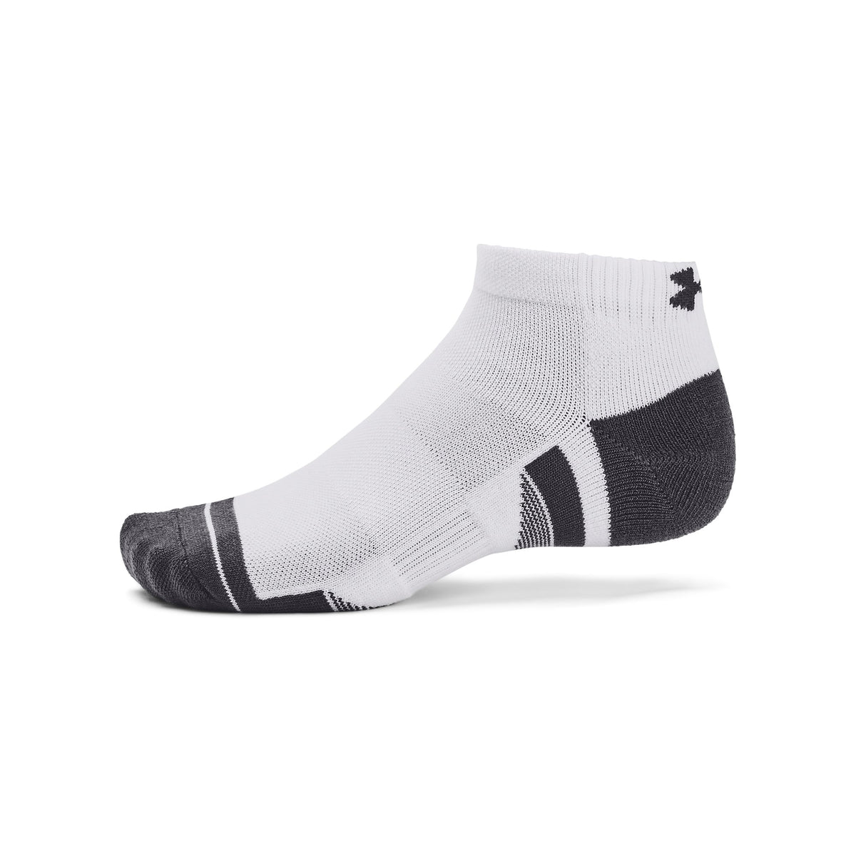 UA Performance Tech 3pk Low - לבן / לבן / אפור פחם - 100