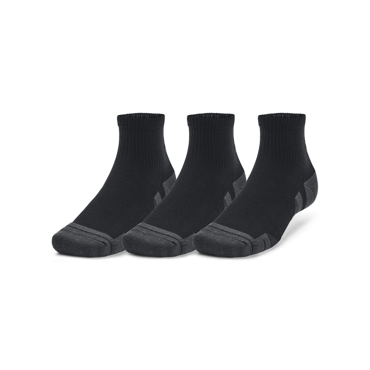 UA Performance Tech 3pk Qtr - Black / Jet Gray - 001