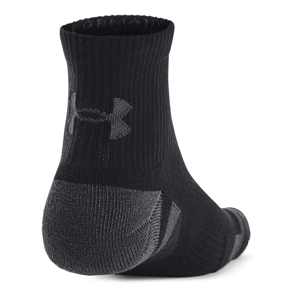 UA Performance Tech 3pk Qtr - Black / Jet Gray - 001