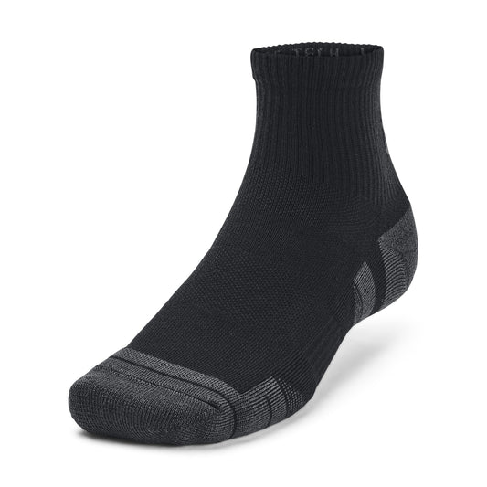 UA Performance Tech 3pk Qtr - Black / Jet Gray - 001