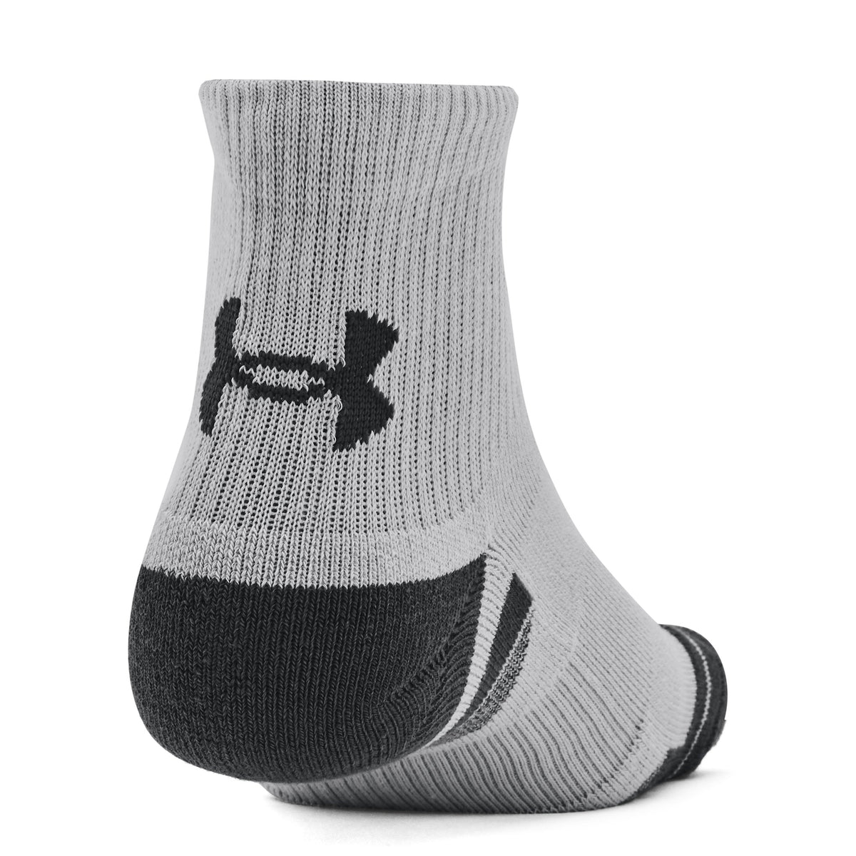 UA Performance Tech 3pk Qtr - Mod Gray / White / Jet Gray - 011