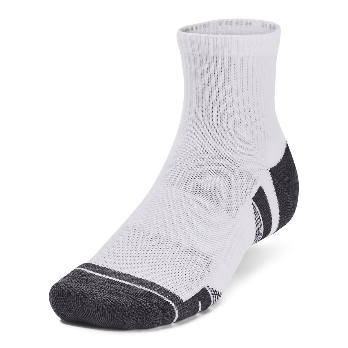 UA Performance Tech 3pk Qtr - לבן / לבן / אפור פחם - 100