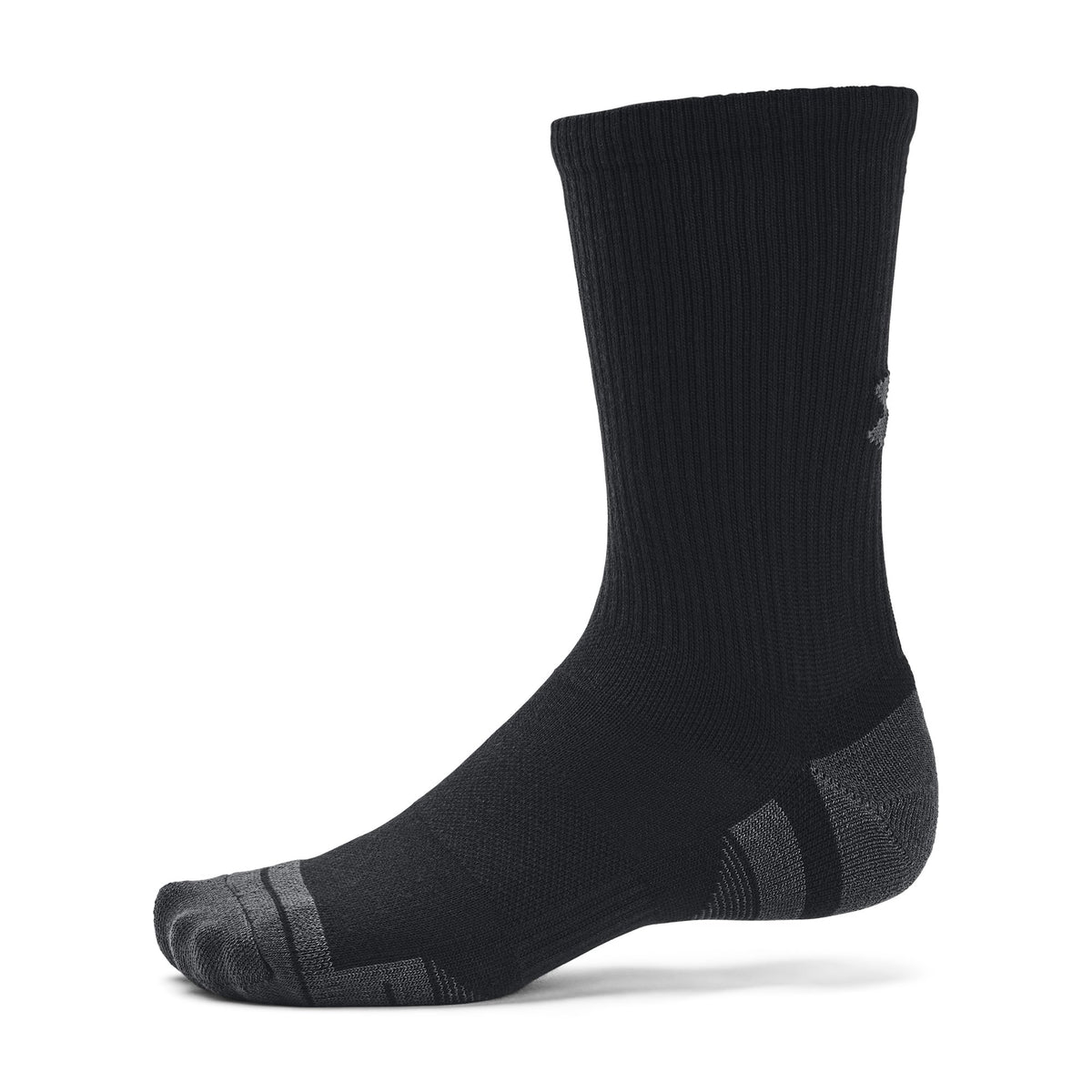 UA Performance Tech 3pk Crew - Black / Black / Jet Gray - 001