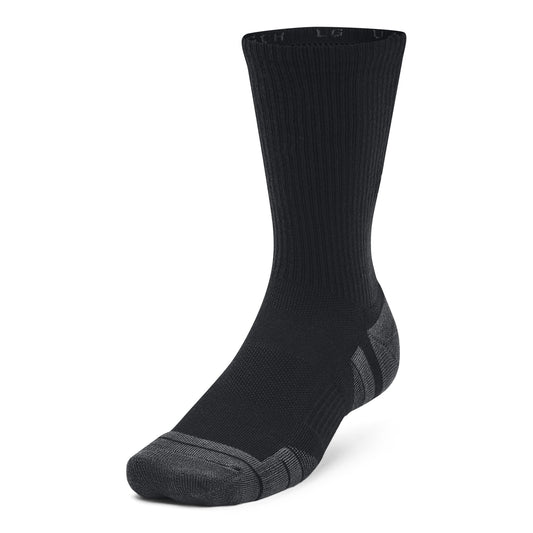 UA Performance Tech 3pk Crew - Black / Black / Jet Gray - 001