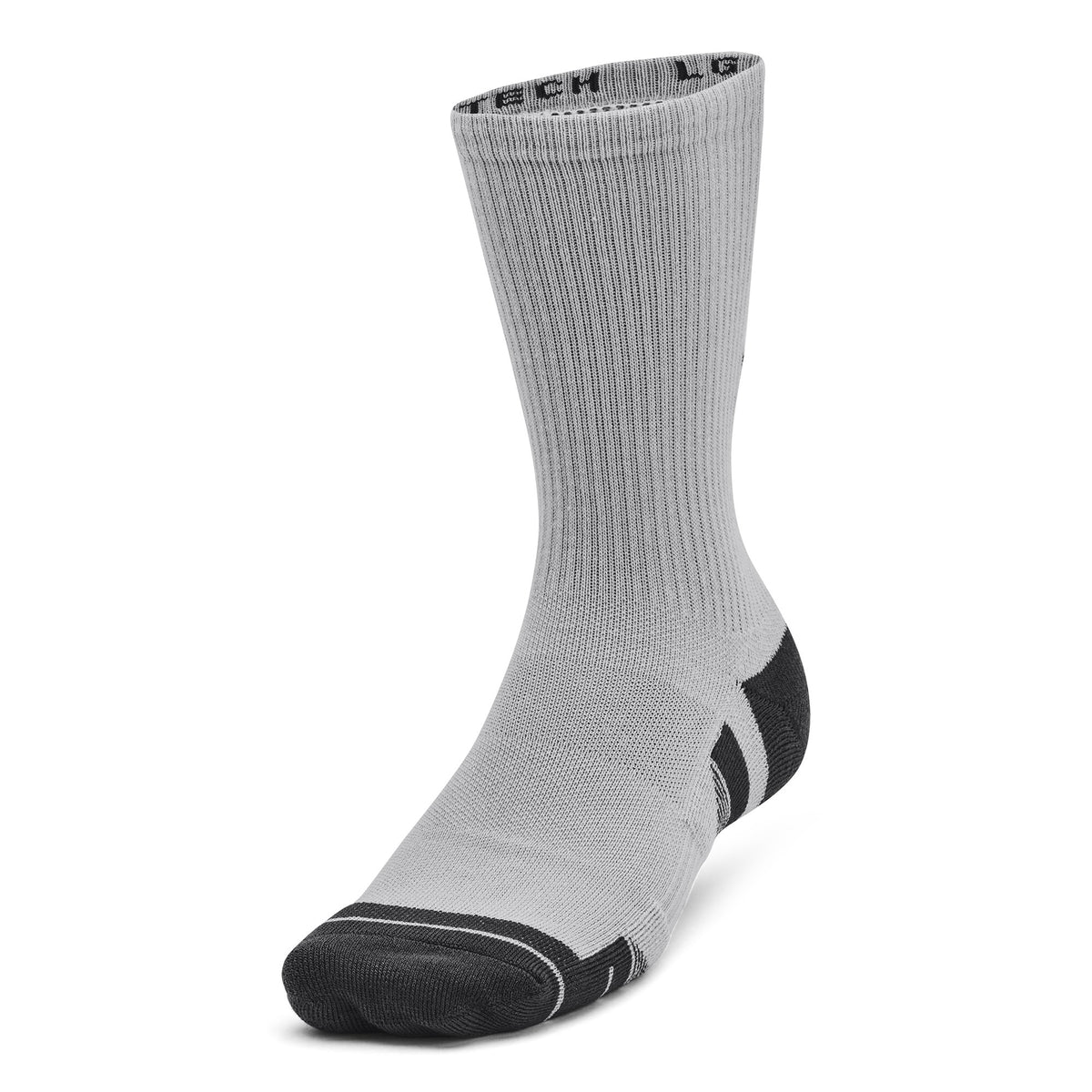UA Performance Tech 3pk Crew - Mod Gray / White / Jet Gray - 011