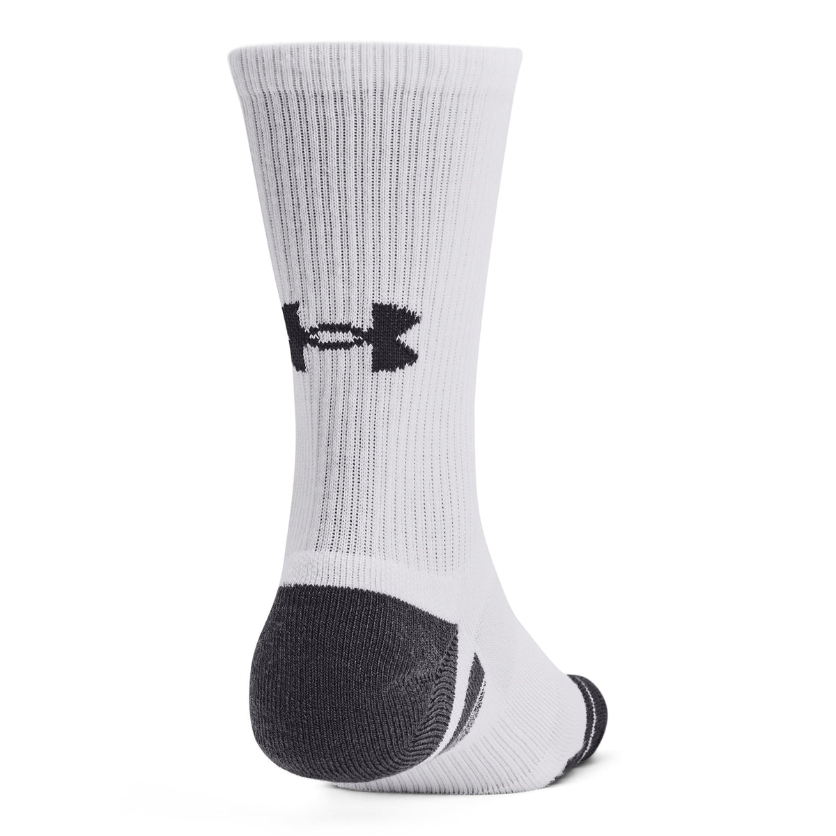 UA Performance Tech 3pk Crew - White / Jet Gray - 100
