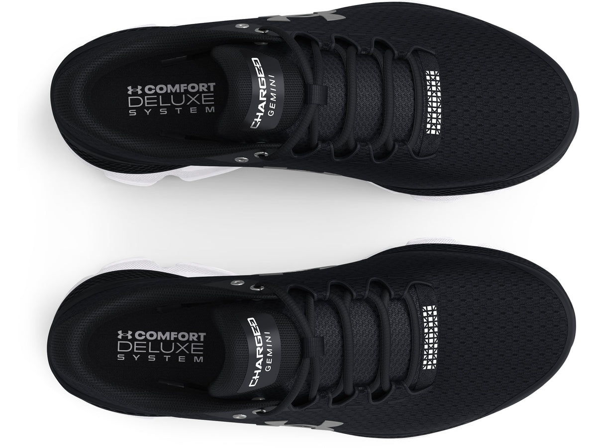 UA Charged Gemini - Black / White / Metallic Silver - 001