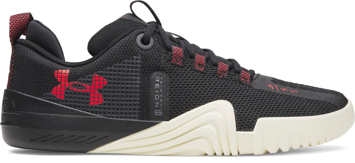 UA TriBase Reign 6 - Black / Racer Red - 004