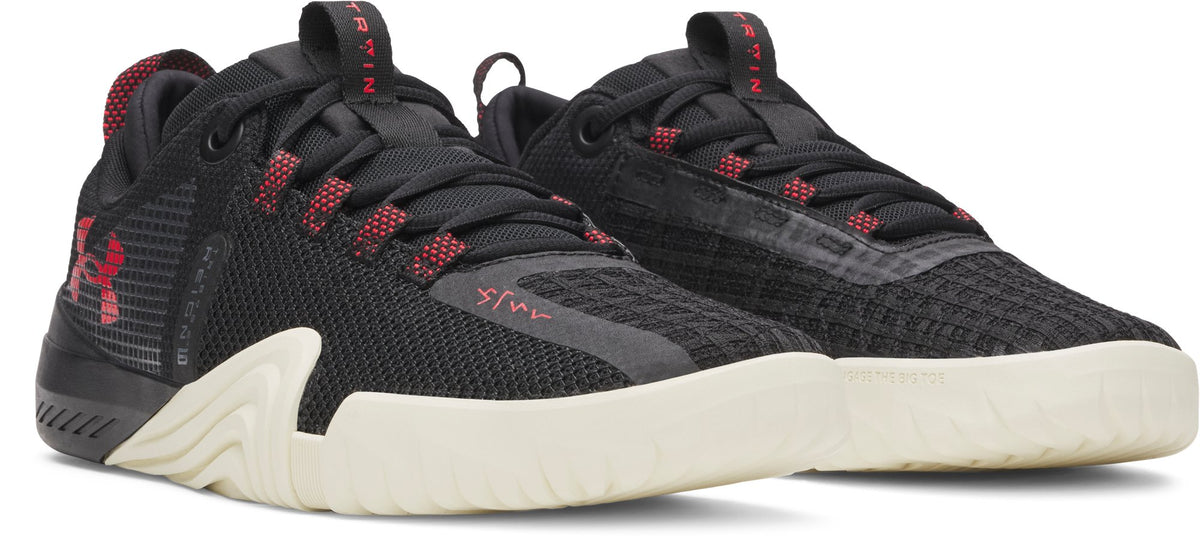 UA TriBase Reign 6 - Black / Racer Red - 004