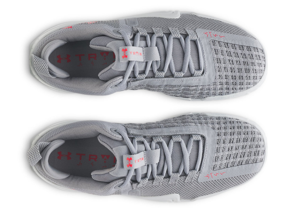 UA TriBase Reign 6 - Gray / Racer Red - 035