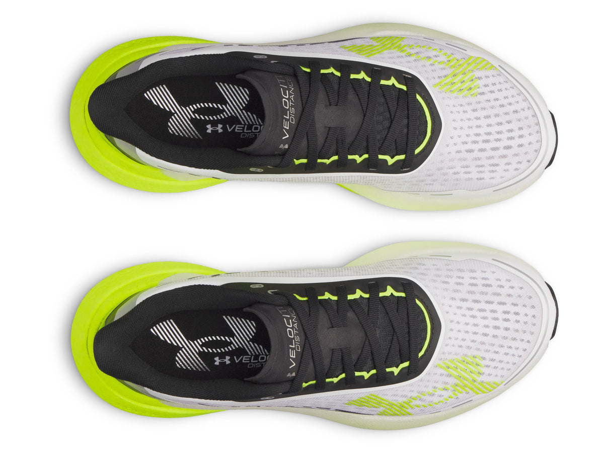 UA Velociti Distance - White / High Vis Yellow / High Vis Yellow - 102