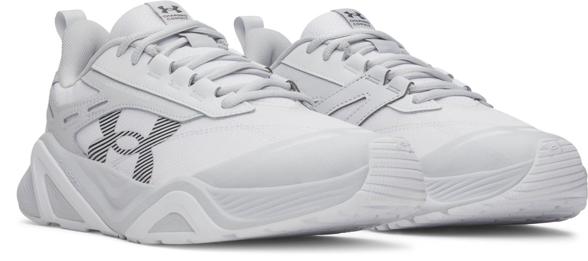 UA Charged Commit TR 5 - White / Halo Gray / Castlerock - 100