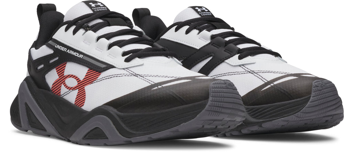 UA Charged Commit TR 5 - White / Black / Venom Red - 103