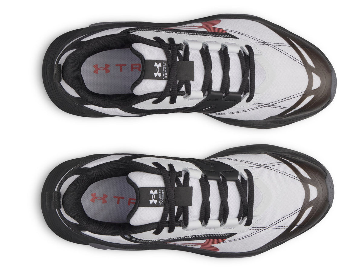UA Charged Commit TR 5 - White / Black / Venom Red - 103