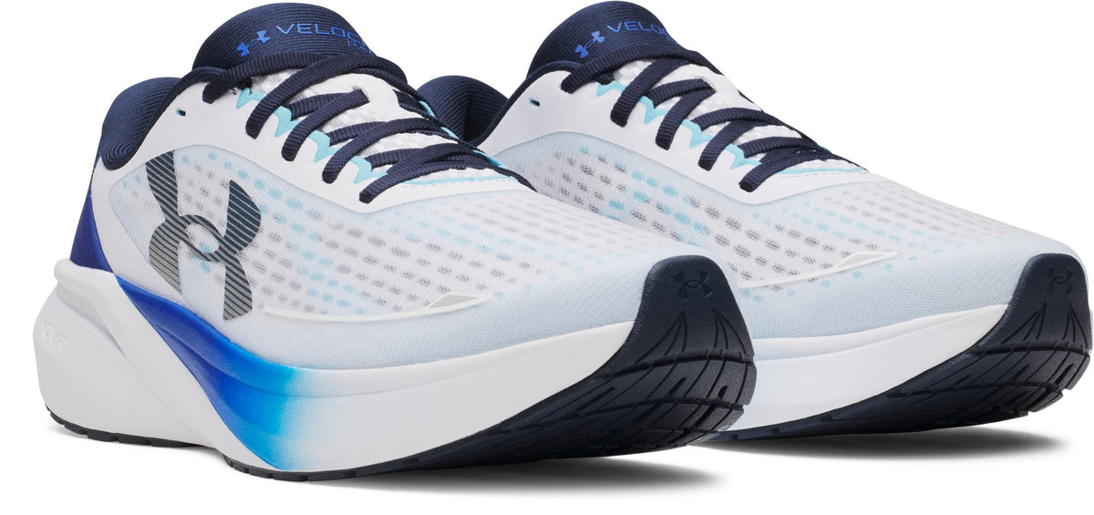 UA Velociti Pace - White / Refresh Mint / Electric Tangerine - 105