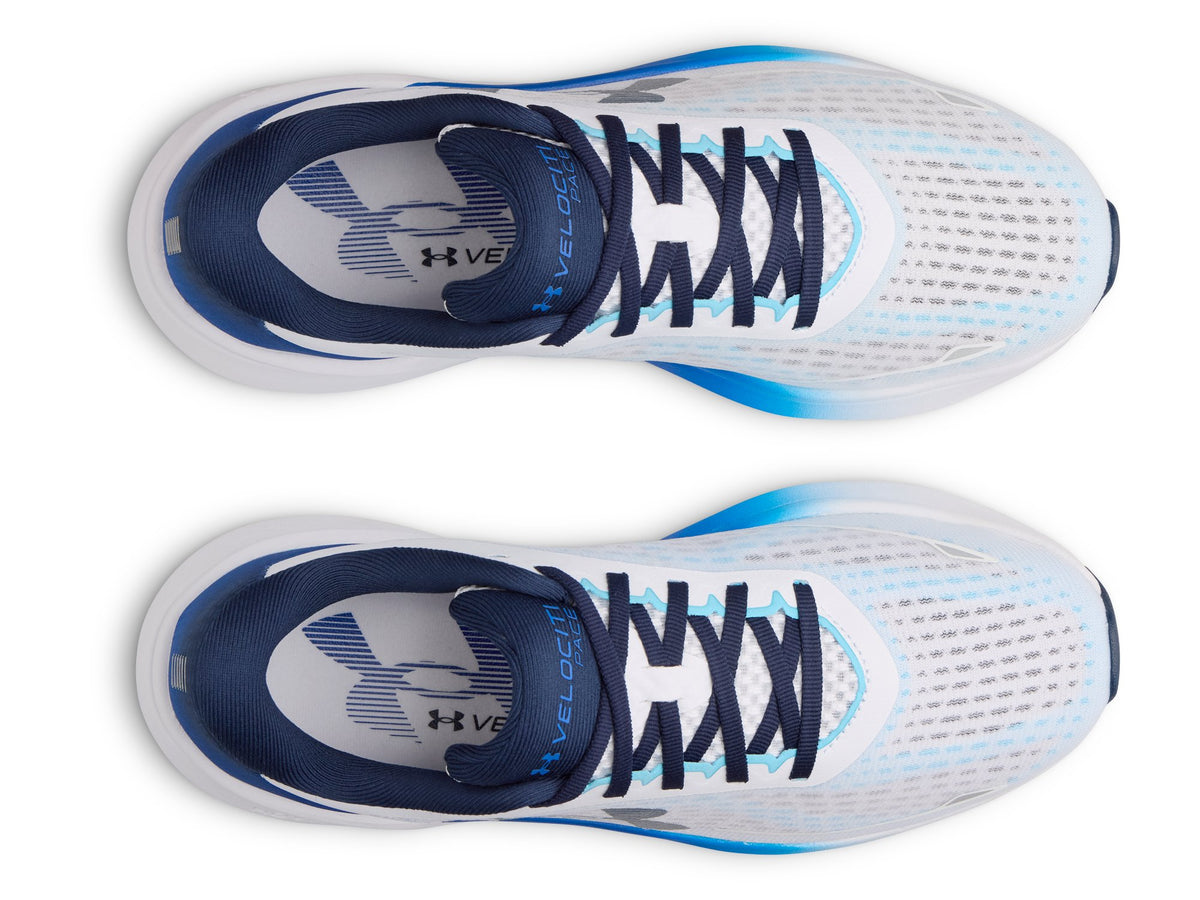 UA Velociti Pace - White / Refresh Mint / Electric Tangerine - 105