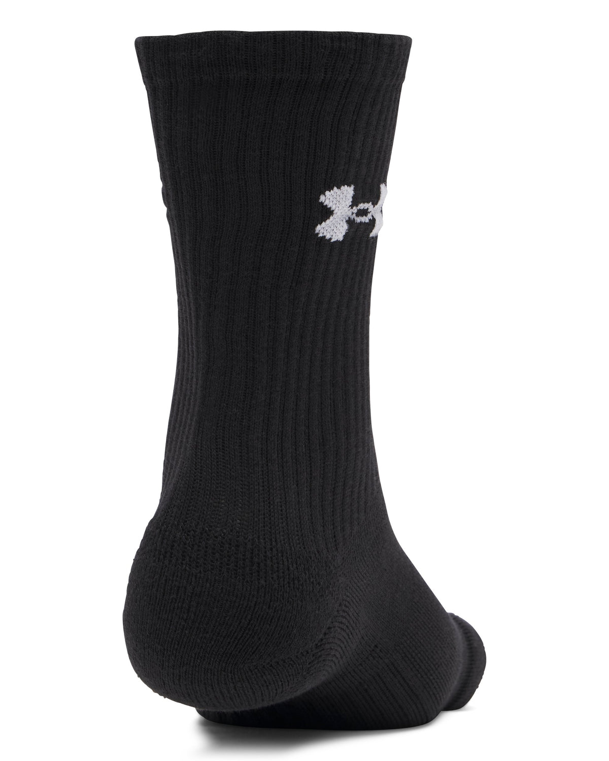 UA Performance Cotton 3p Crw - Ultimate Black / Ultimate Black / White - 008