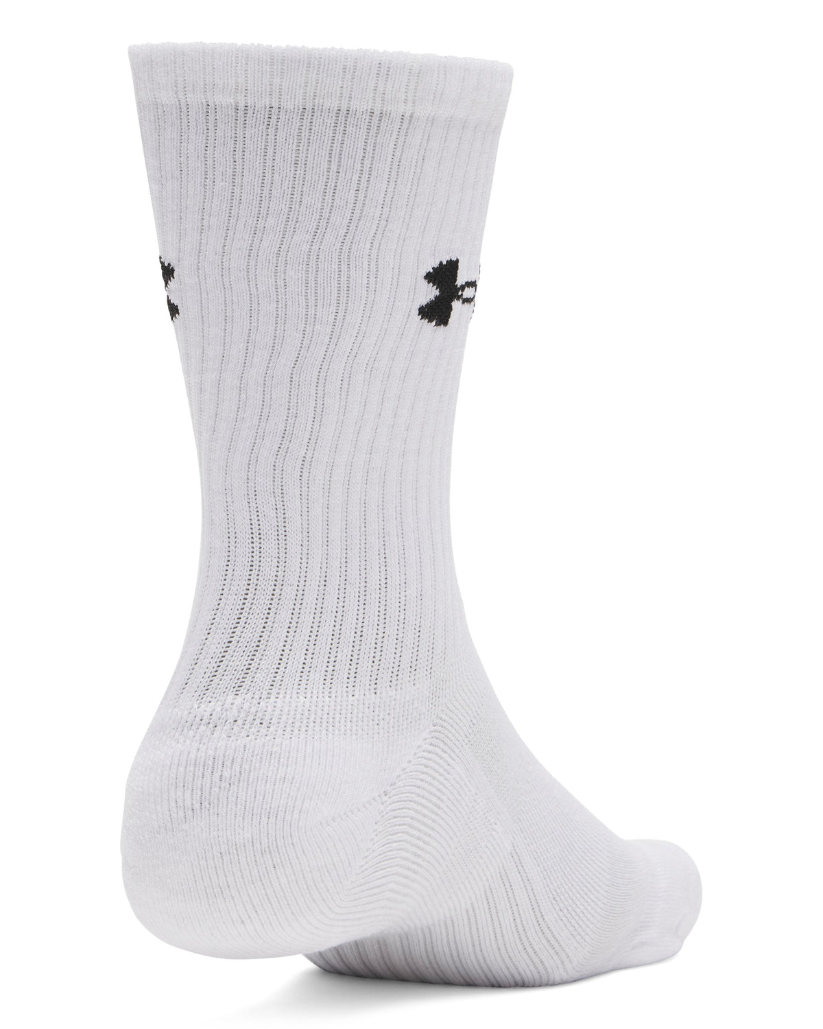 UA Performance Cotton 3p Crw - White / Ultimate Black - 100