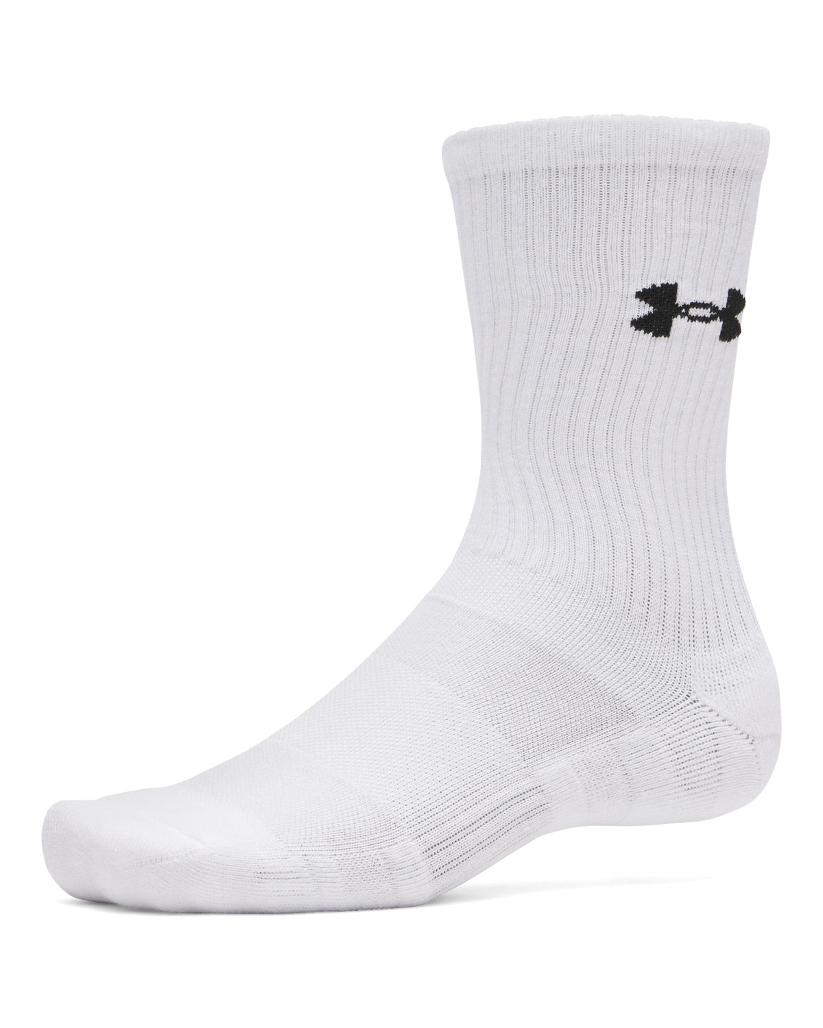 UA Performance Cotton 3p Crw - White / White / Ultimate Black - 101