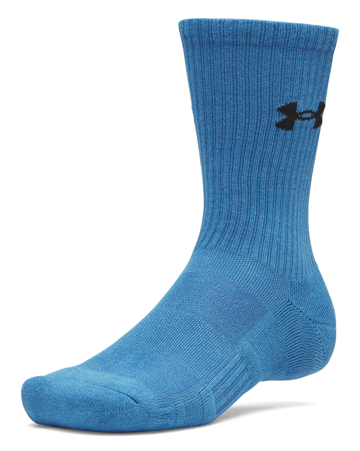 UA Performance Cotton 3p Crw - Blue / Black - 430