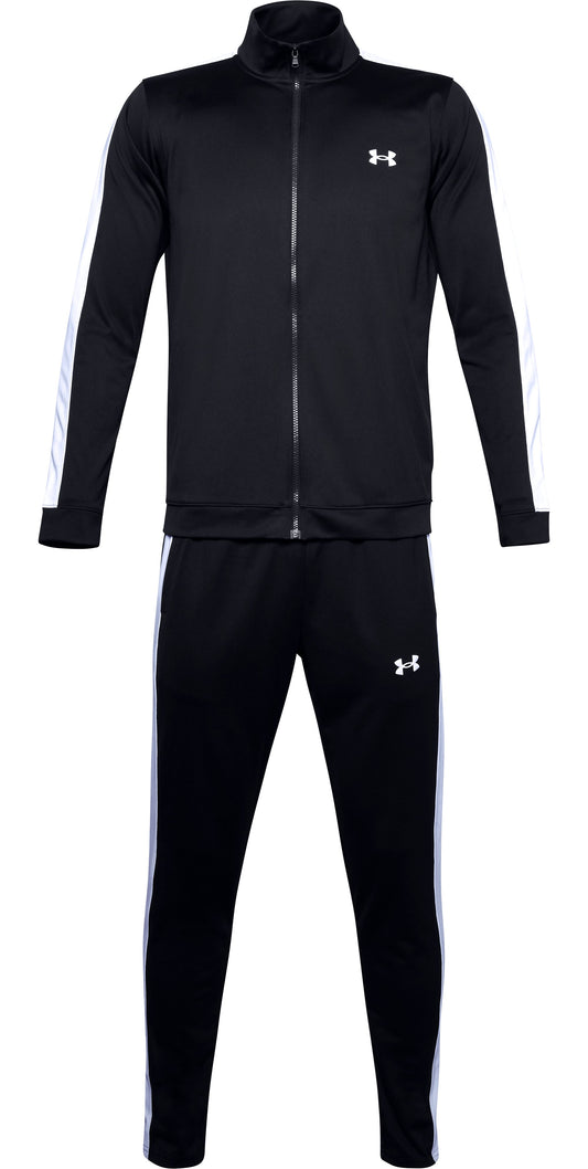 UA Rival Knit Track Suit - Black / White - 001