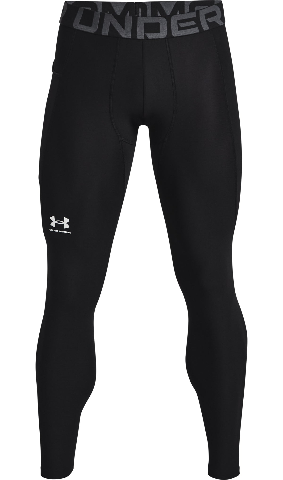 UA HG Armour Leggings - Black / White - 001