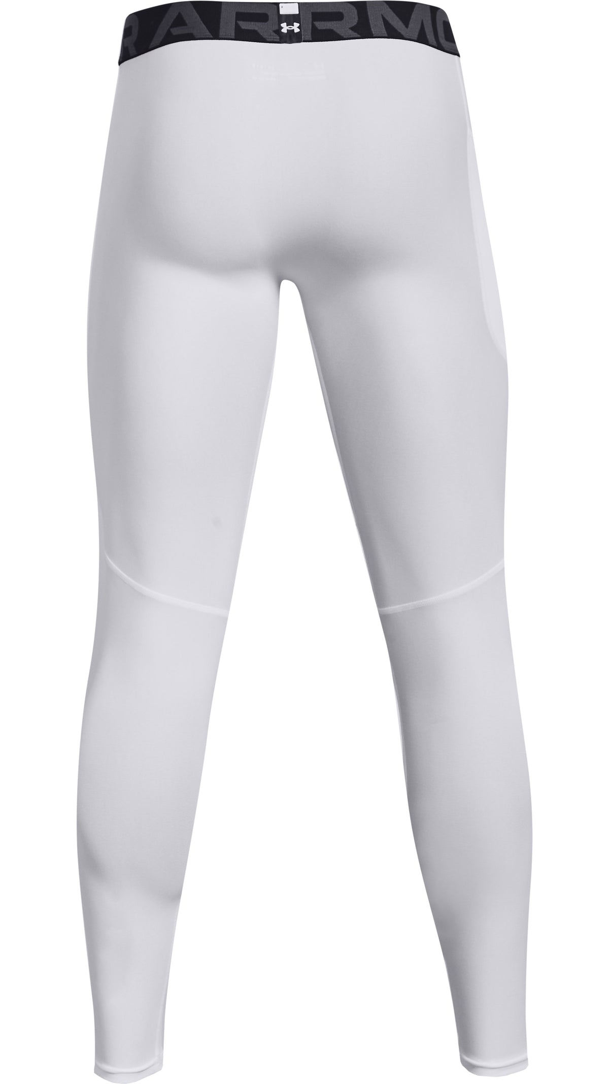 UA HG Armour Leggings - White / Black - 100