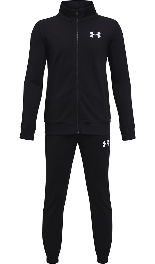 UA Rival Knit Track Suit - Black / White - 001
