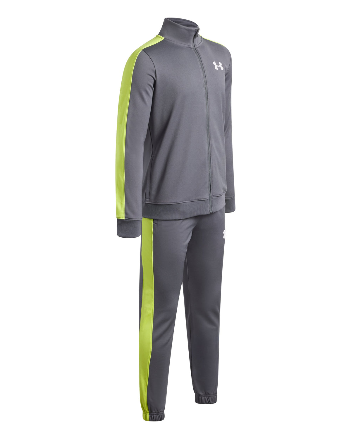 UA Rival Knit Track Suit - Gray / White - 027