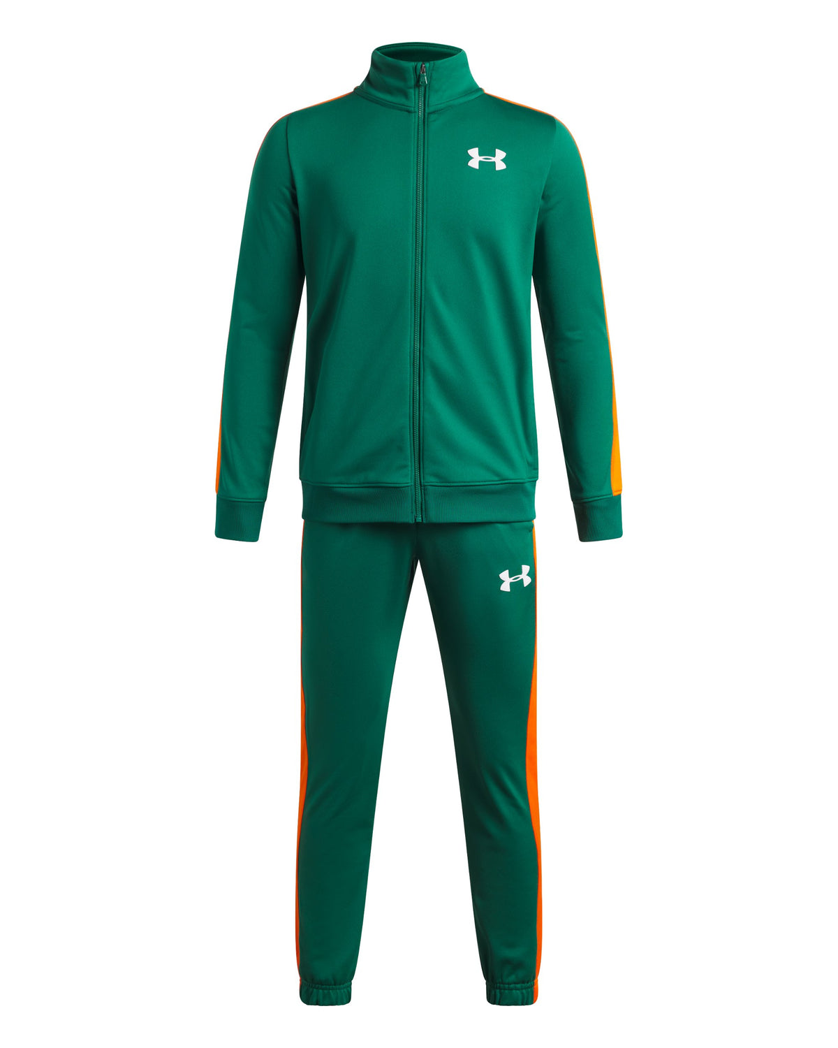 UA Rival Knit Track Suit - Green / White - 312