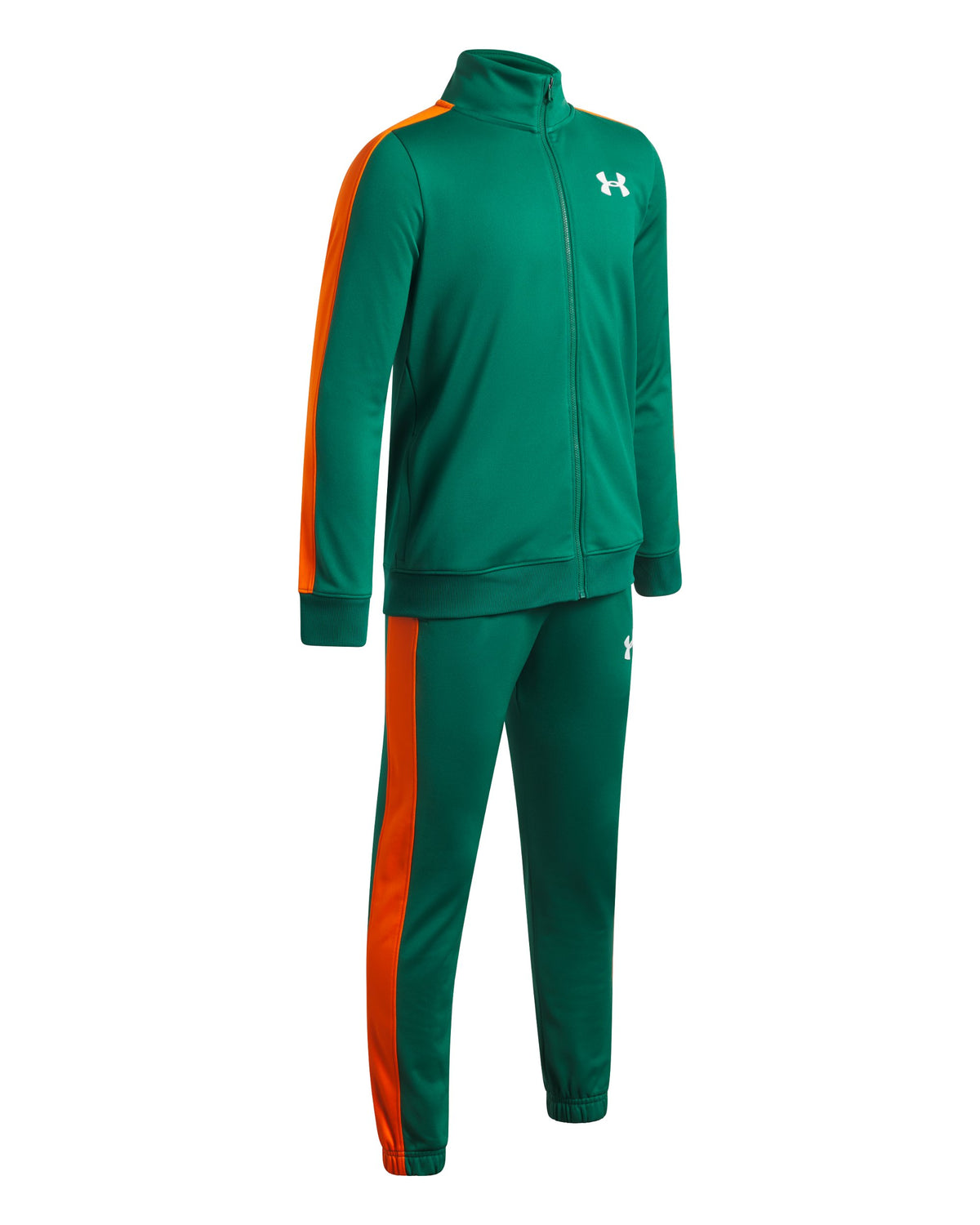 UA Rival Knit Track Suit - Green / White - 312