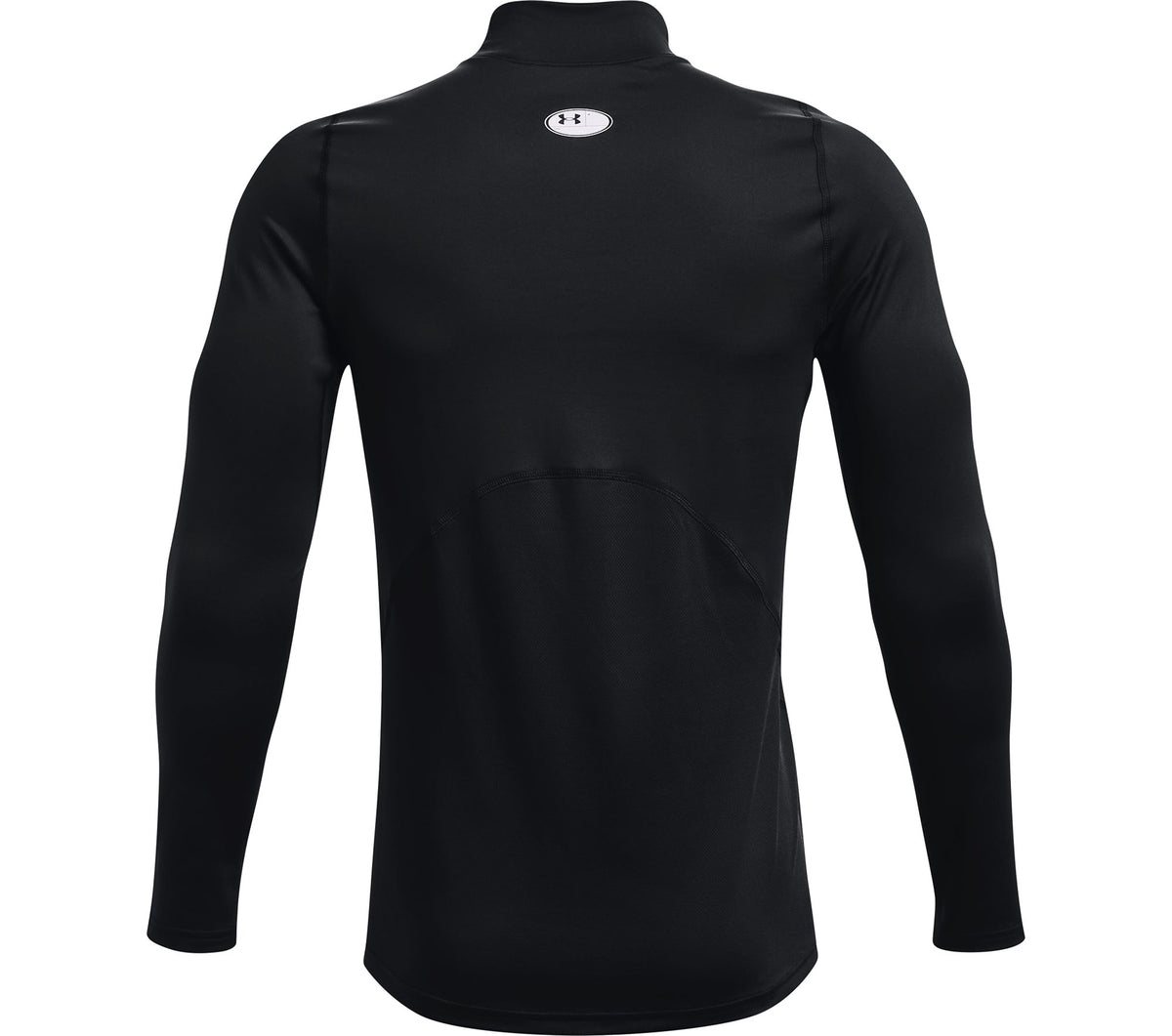 UA CG Armour Fitted Mock - Black / White - 001