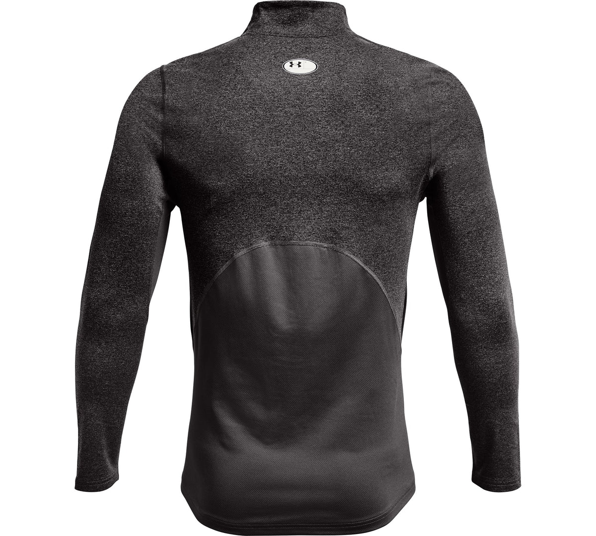 UA CG Armour Fitted Mock - Charcoal Light Heather / Black - 020