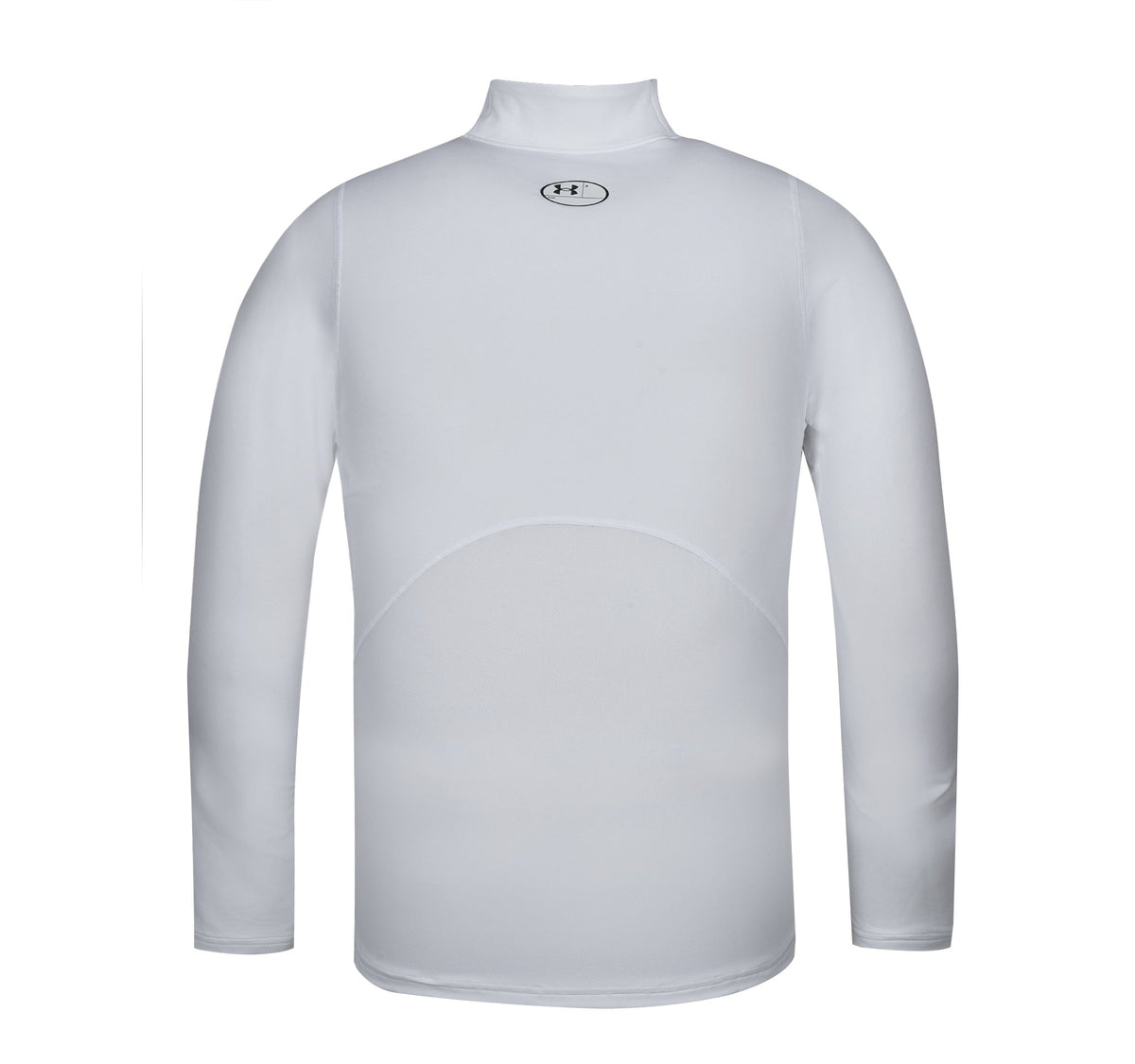 UA CG Armour Fitted Mock - White / Black - 100