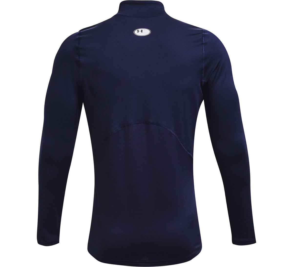 UA CG Armour Fitted Mock - Blue / White - 410
