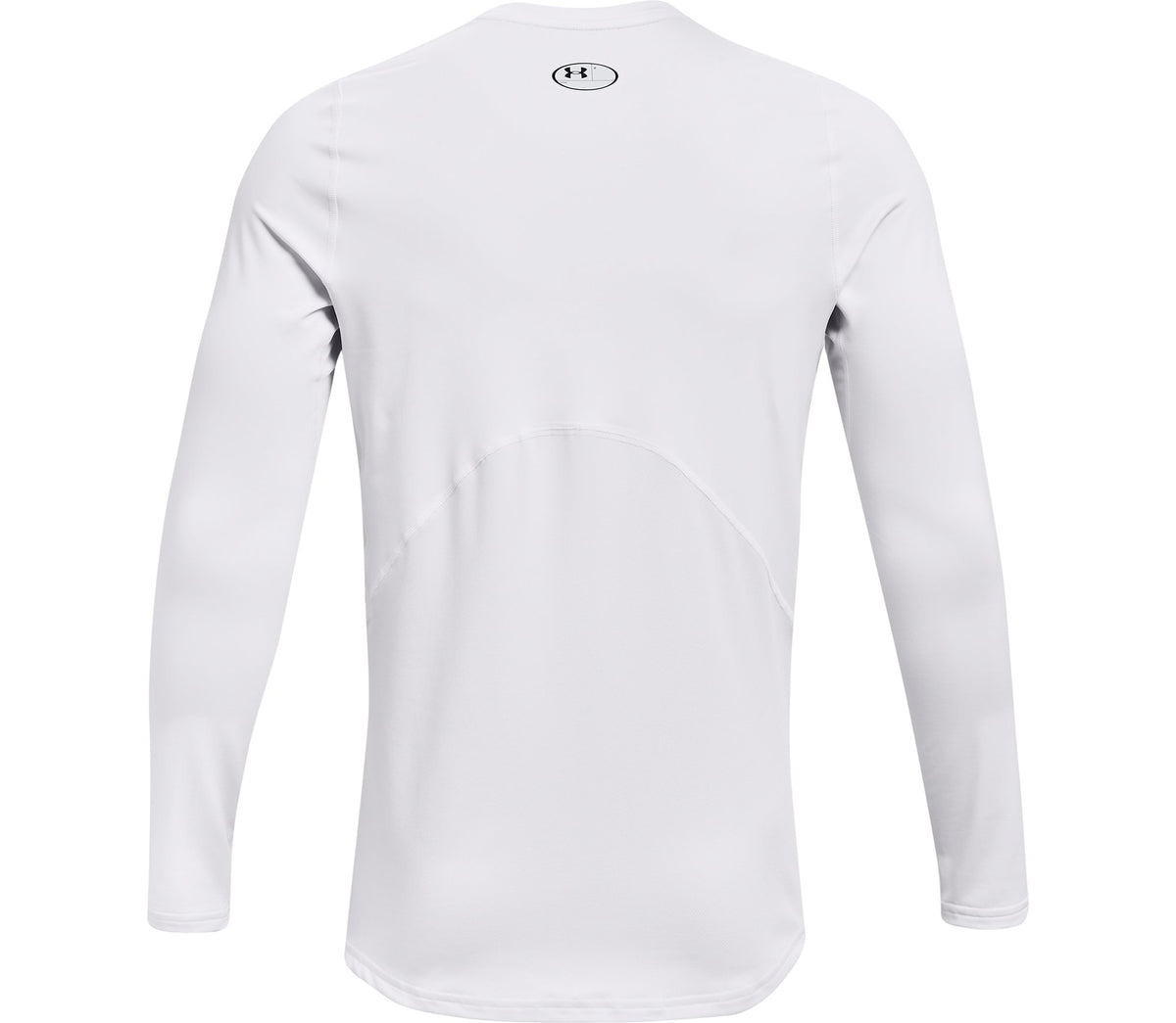 UA CG Armour Fitted Crew - White / Black - 100