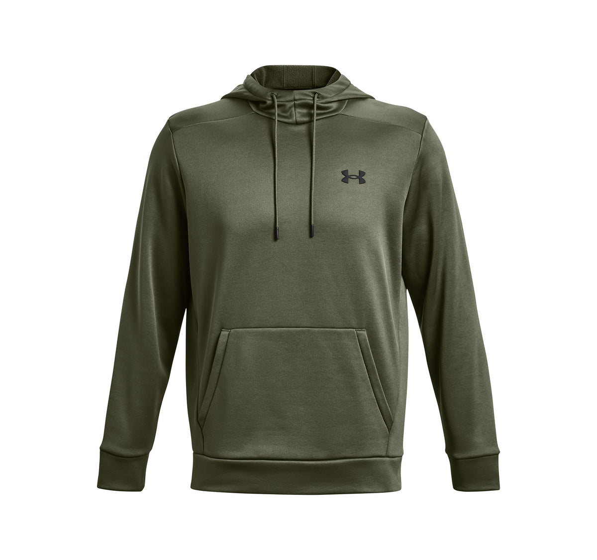 UA Armour Fleece Hoodie - Marine OD Green / Black - 390