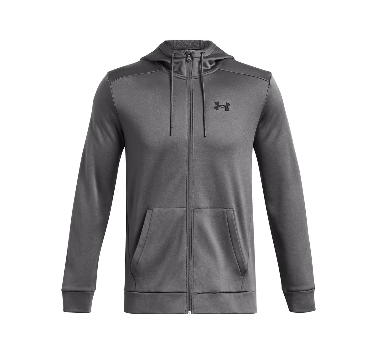 UA Armour Fleece FZ Hoodie - Castlerock / Black - 025