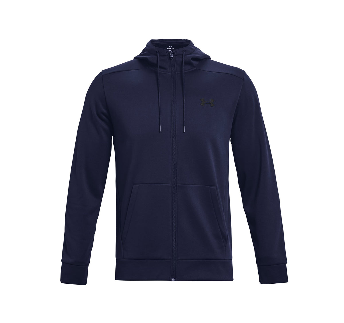 UA Armour Fleece FZ Hoodie - Blue / Black - 410