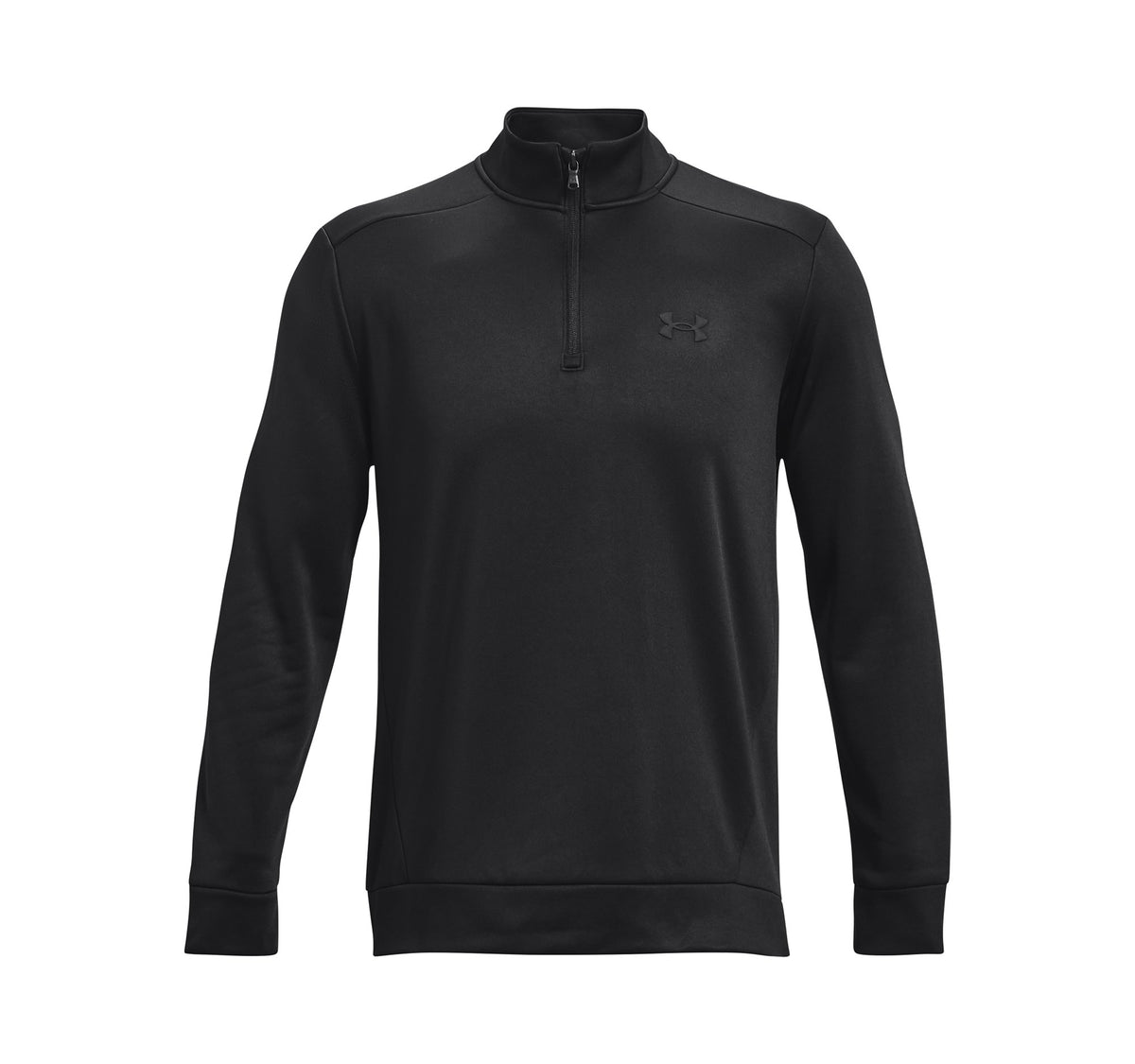 UA Armour Fleece 1/4 Zip - Black / Black - 001