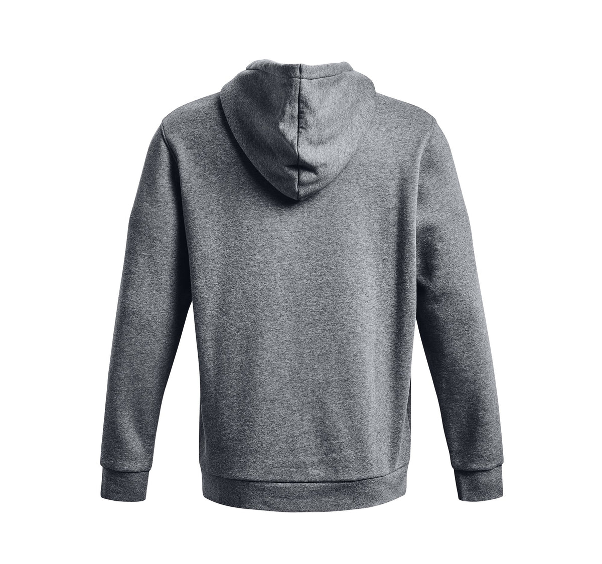 UA Icon Fleece Hoodie - Pitch Gray Medium Heather / White - 012