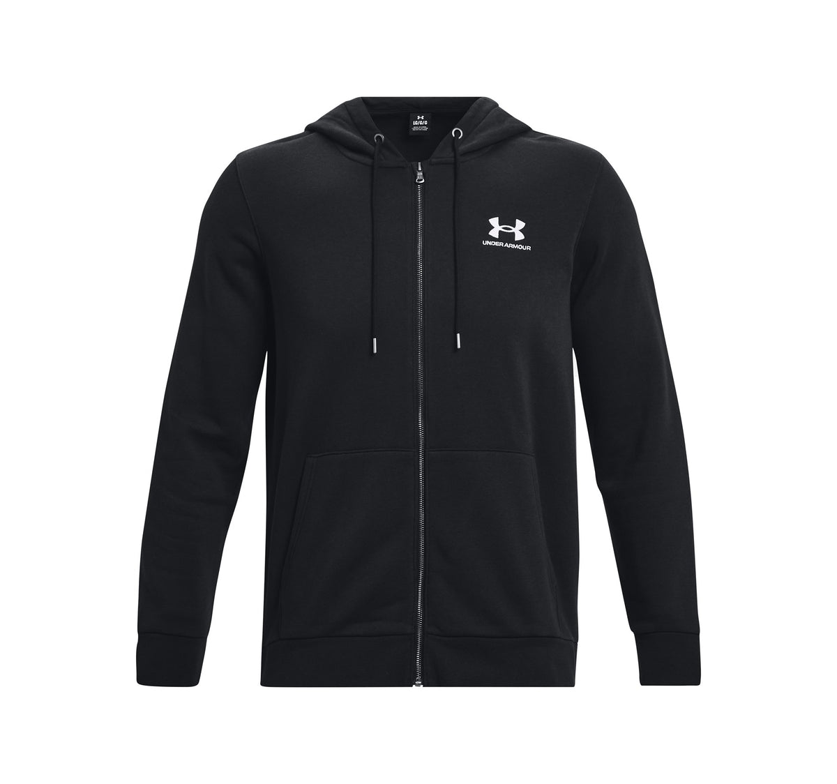 UA Icon Fleece FZ Hood - Black / White - 001
