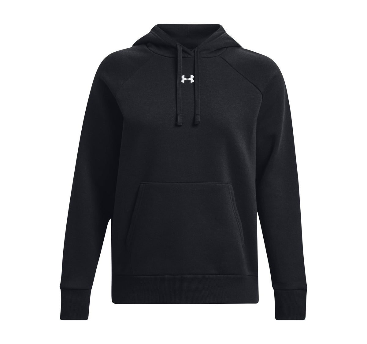 UA Rival Fleece Hoodie - Black / White - 001
